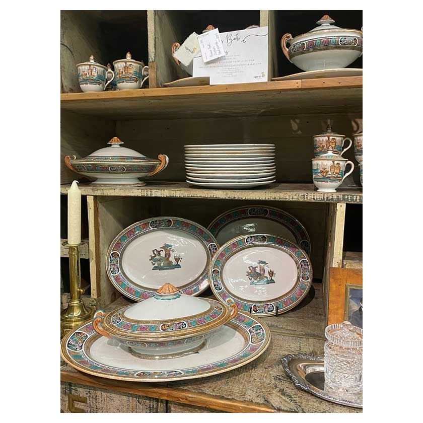 Thomas Booth incised ironstone collection offered for sale at Forestwood Antique Mall